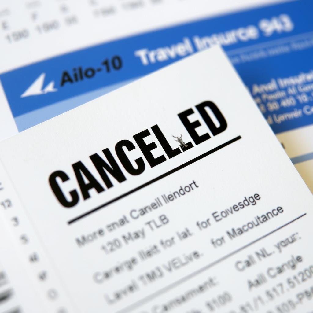 Canceled trip documentation