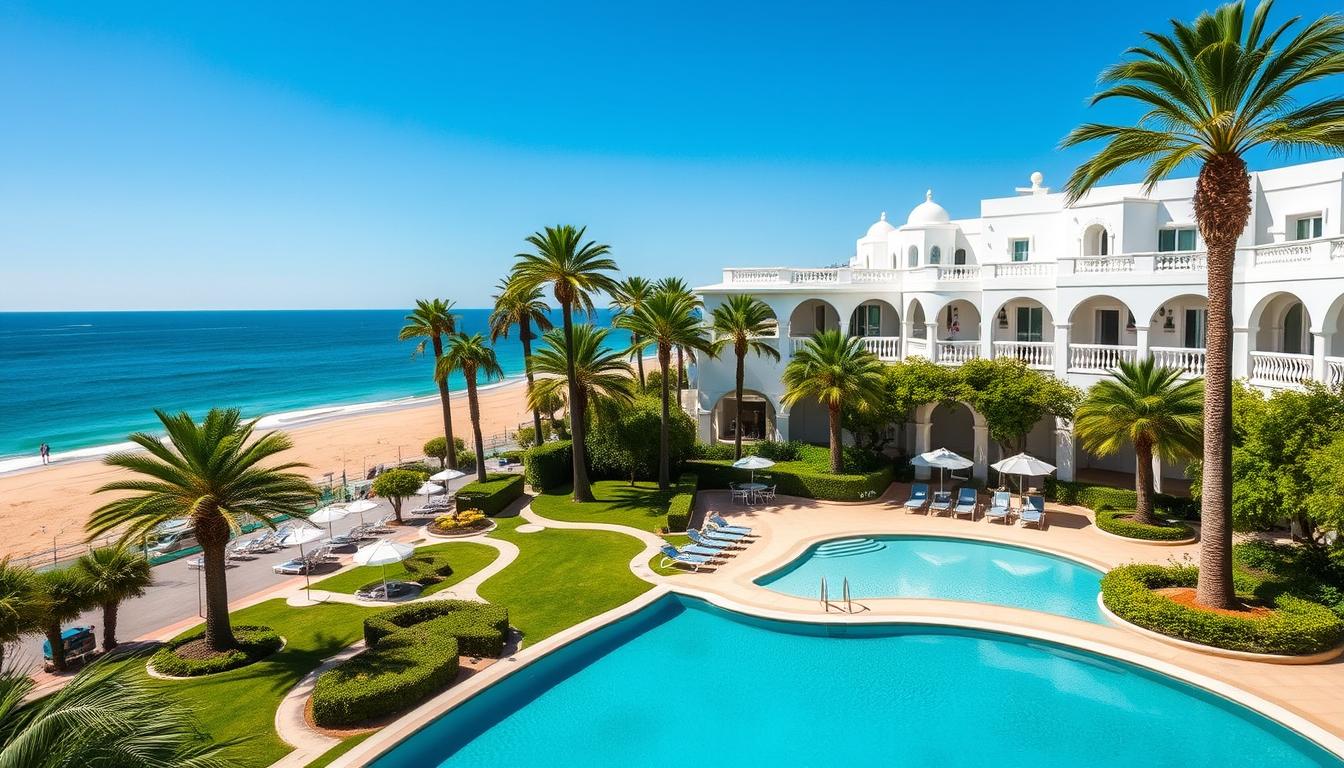 Marbella Club Hotel with its beachfront location and lush gardens, among the top 10 luxury hotels in Europe
