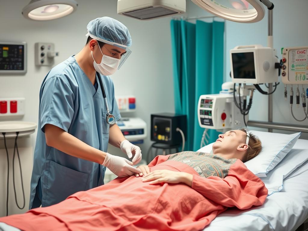 Medical emergency treatment in foreign hospital
